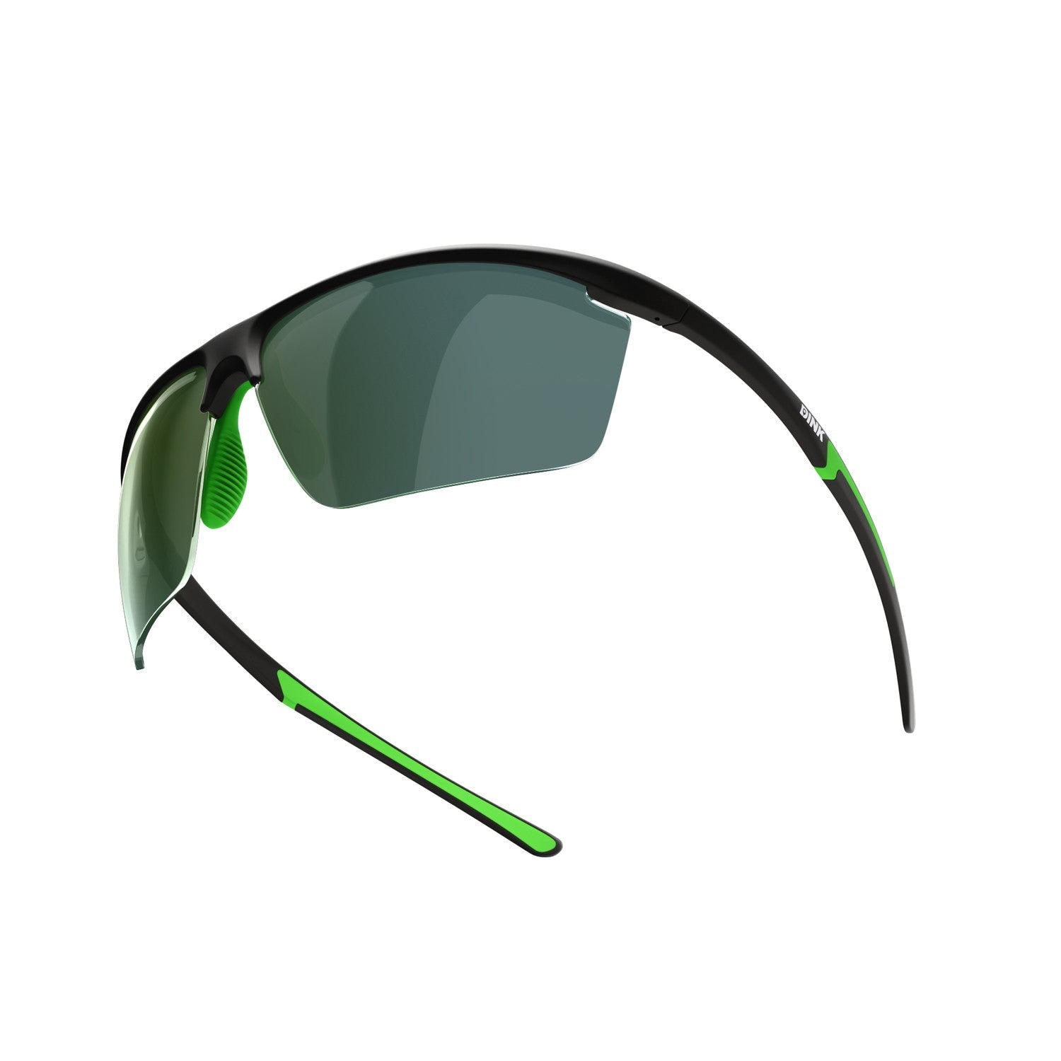 Daytona Petite Large Sunglasses - Black/Green