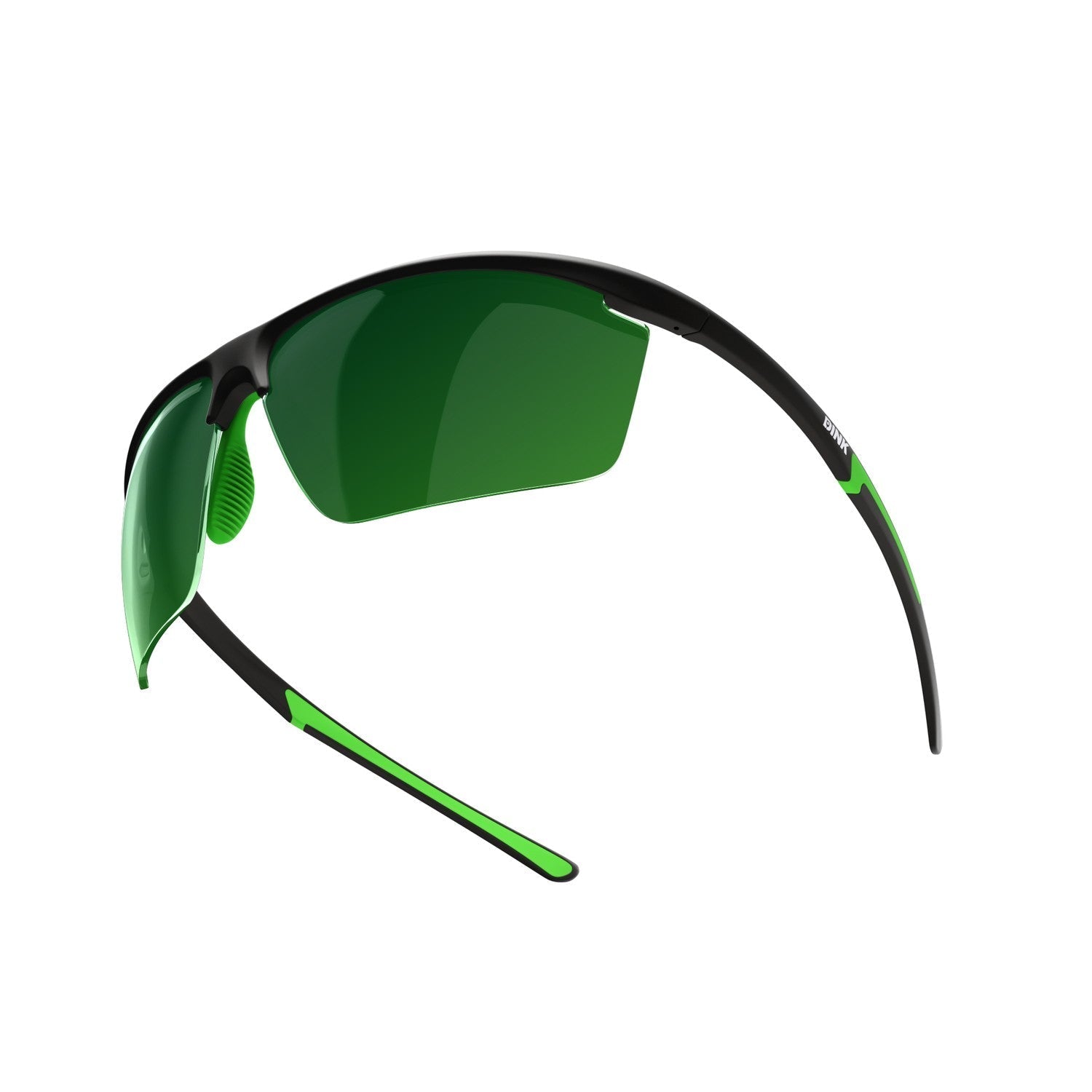 Daytona Petite Large Pickleball Sunglasses - Black/Green