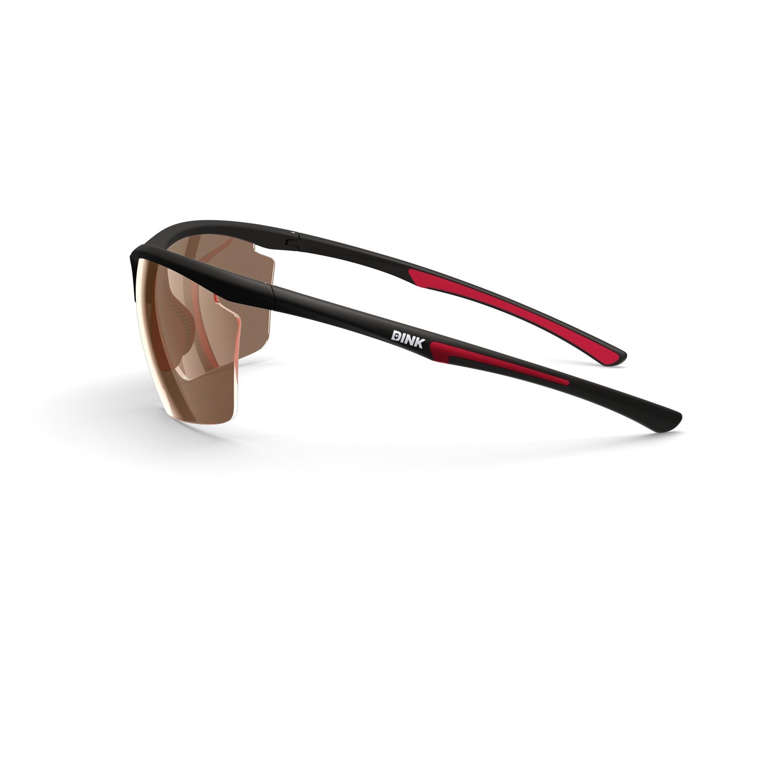 Daytona Petite Large RX Sunglasses - Black/Red