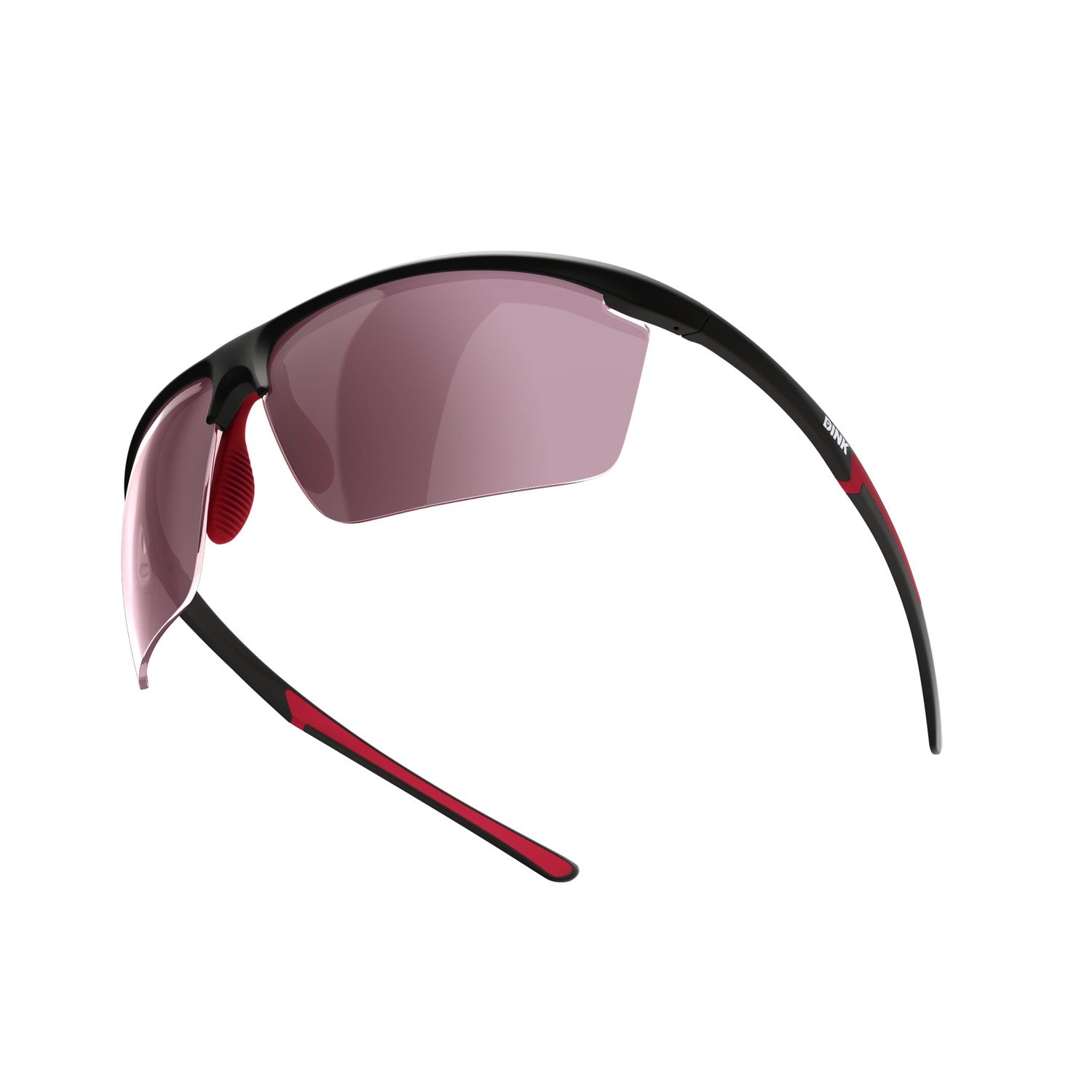Daytona Petite Large Sunglasses - Black/Red