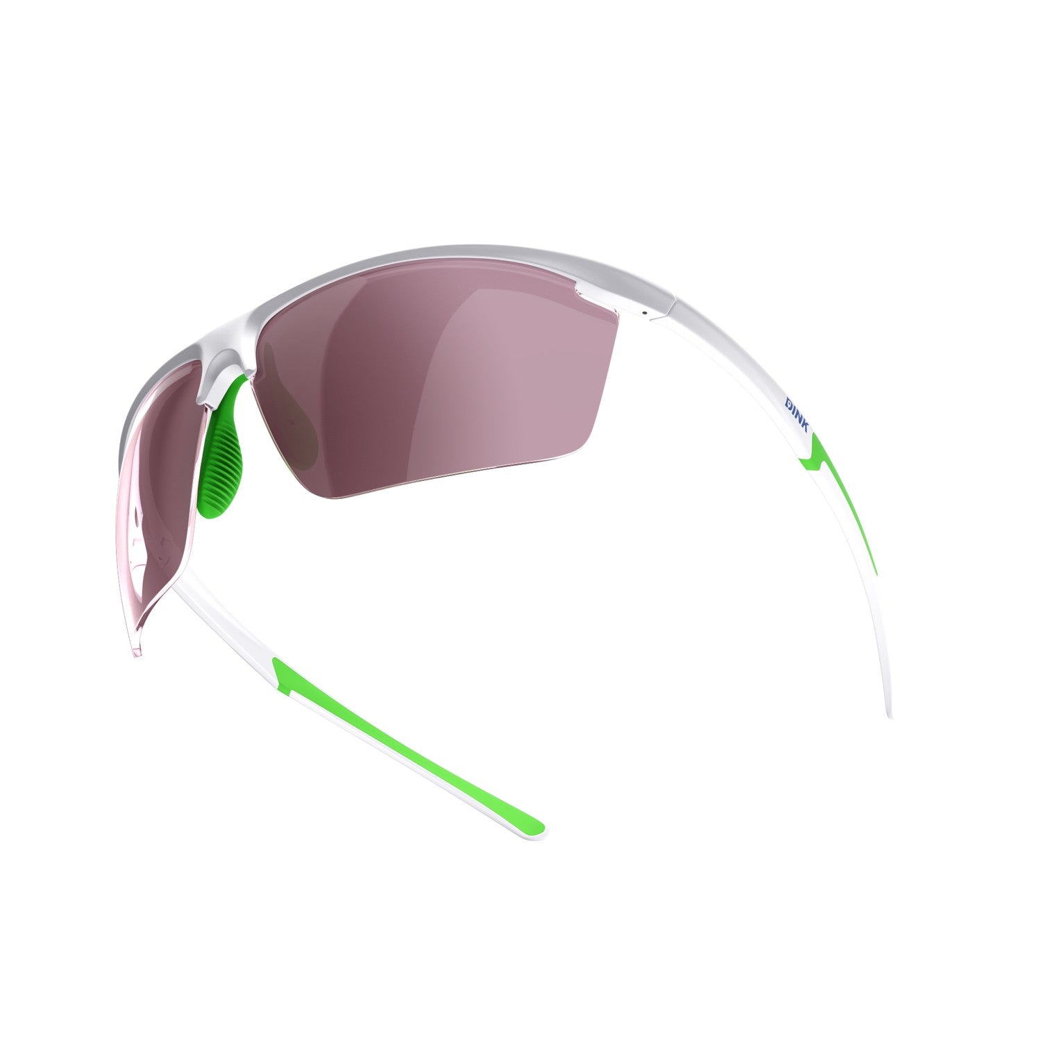Daytona Petite Large Sunglasses - White/Green