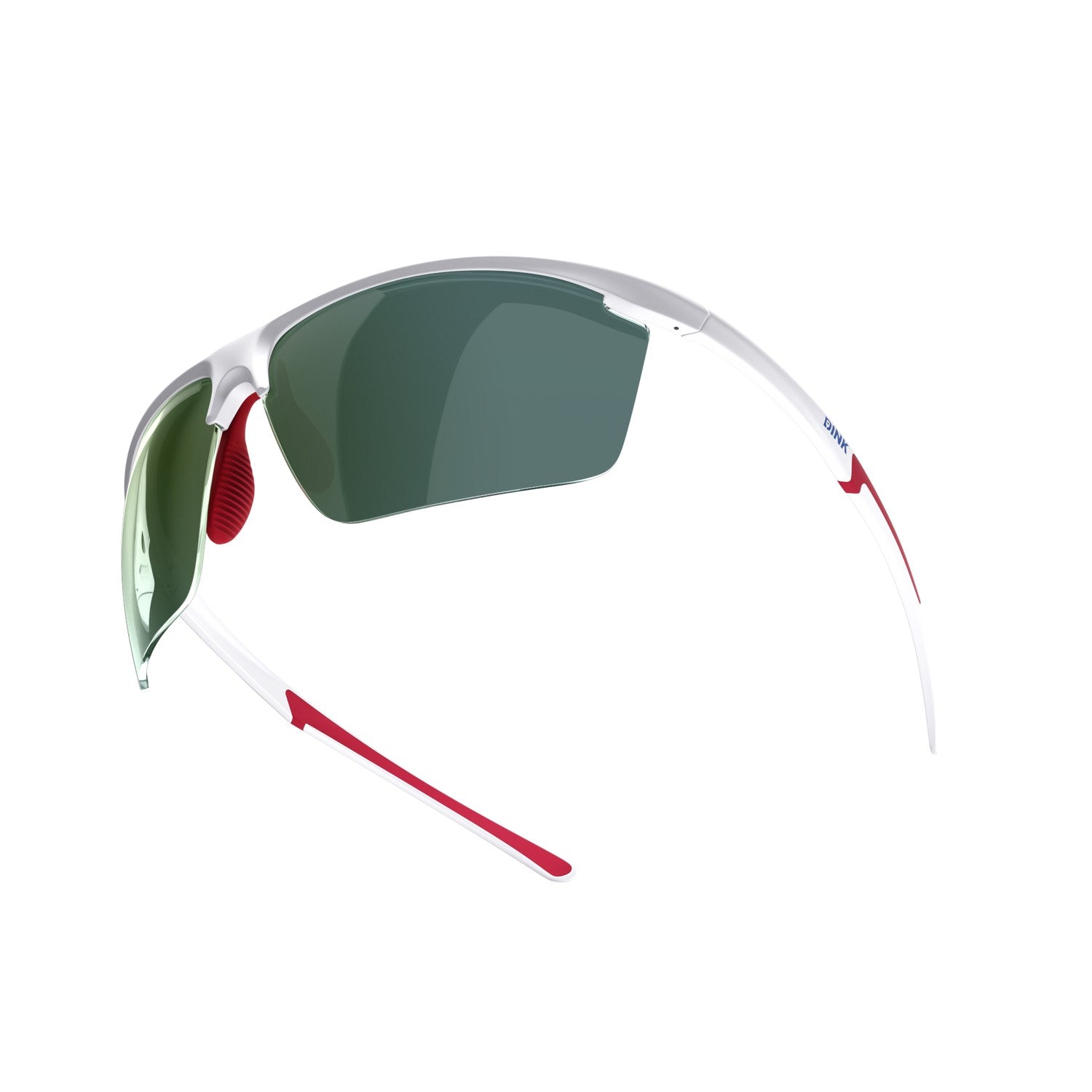 Daytona Petite Large Sunglasses - White/Red