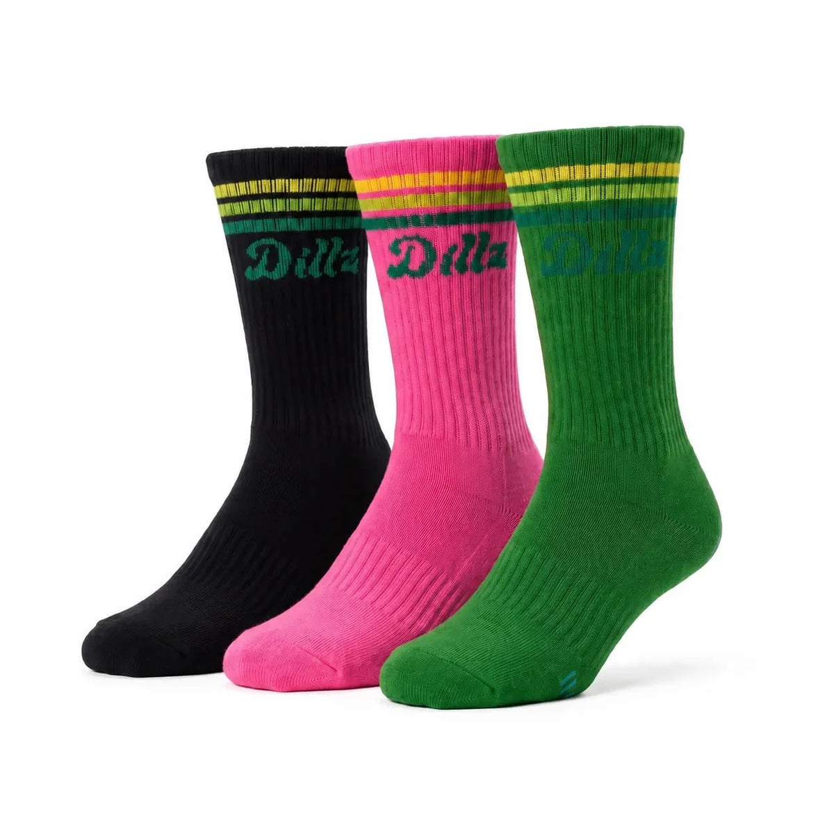 Grippy Grippy™ Crew Pickleball Grip Socks 3-Pack