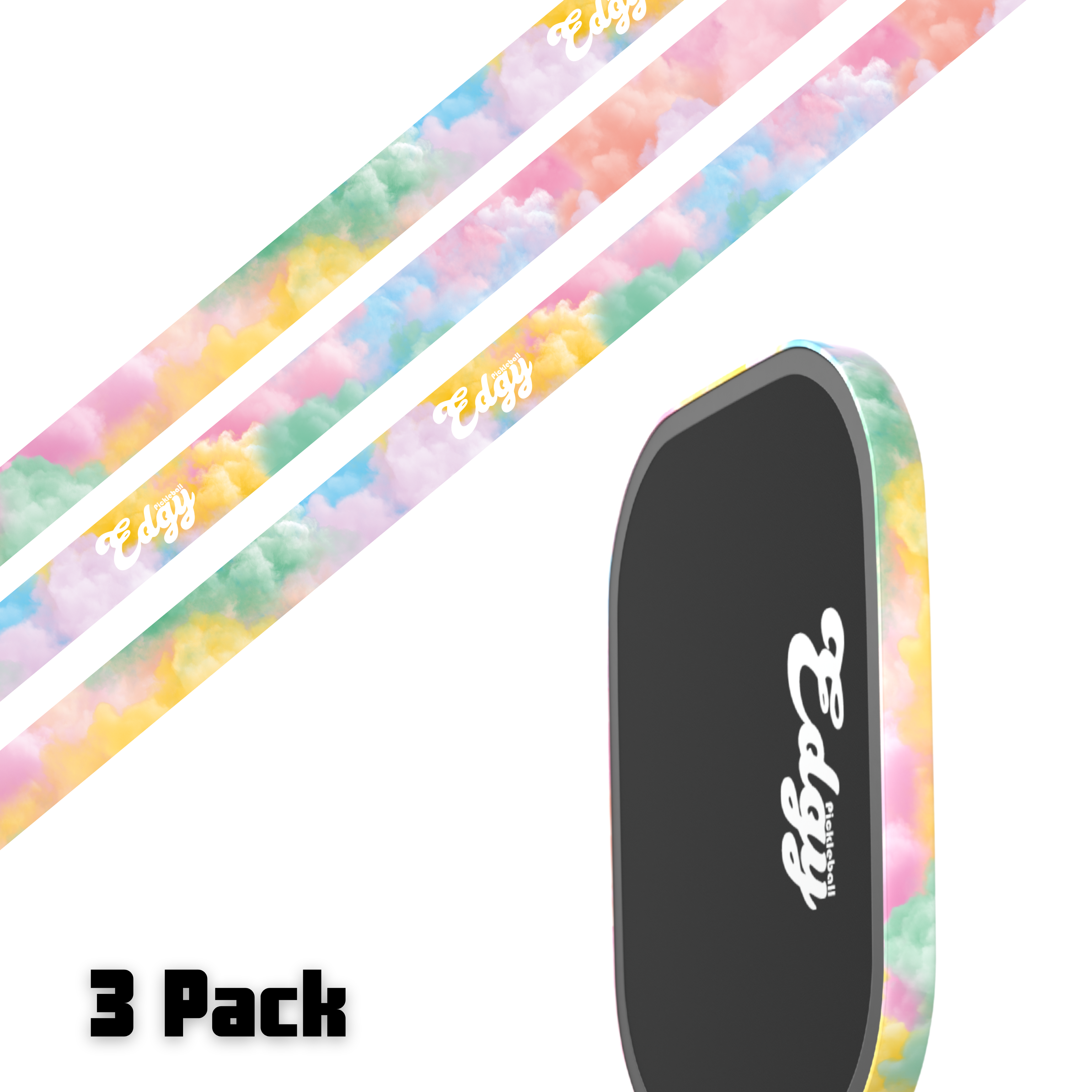 Candy Clouds Edge Tape (3 pack) - Pickleball Paddle Edge Tape