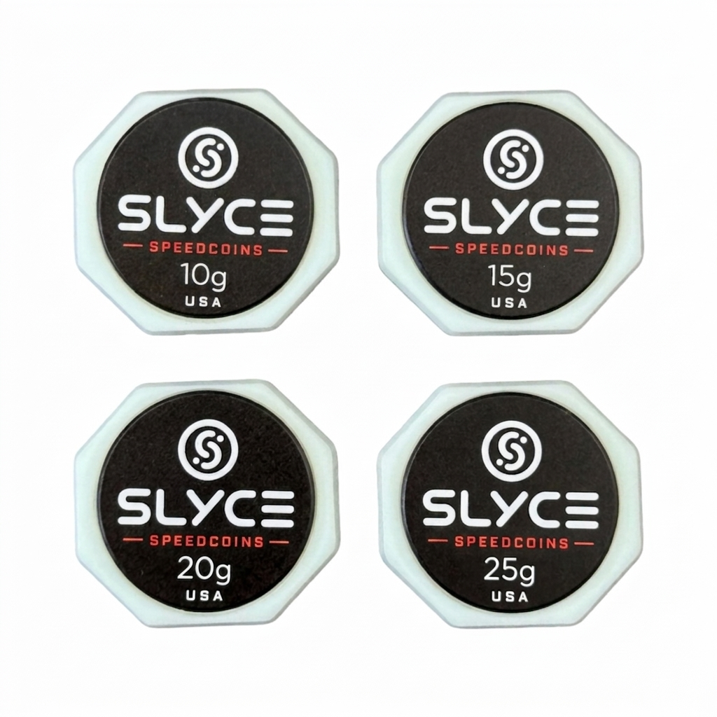 SLYCE SpeedCoins Black Edition - Pickleball Paddle Tuning Handle Weights