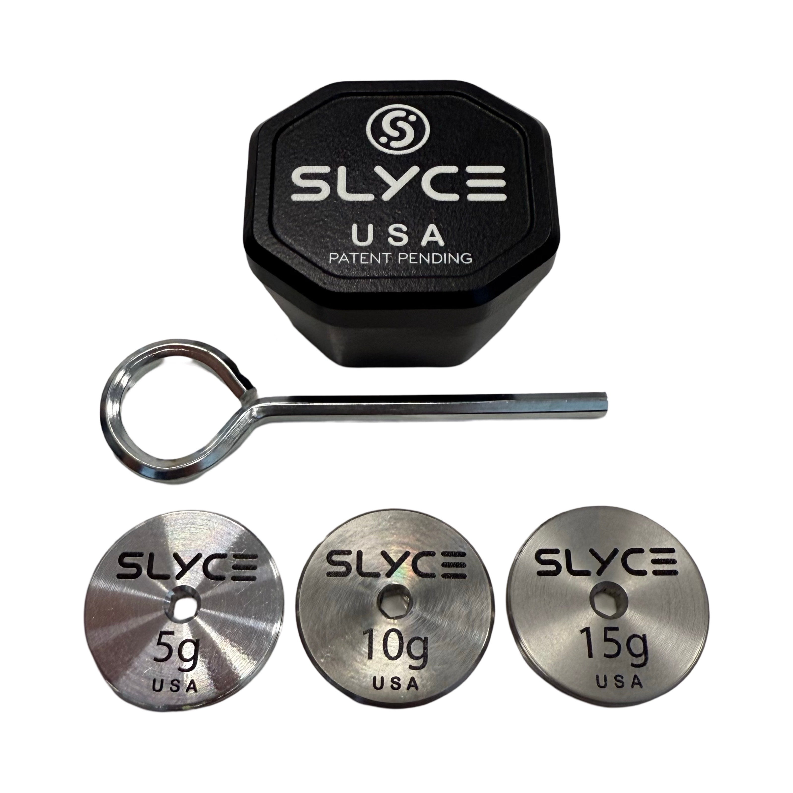 SLYCE Adjustable Weighted SpeedCap (27g-42g) Paddle Performance Enhancer