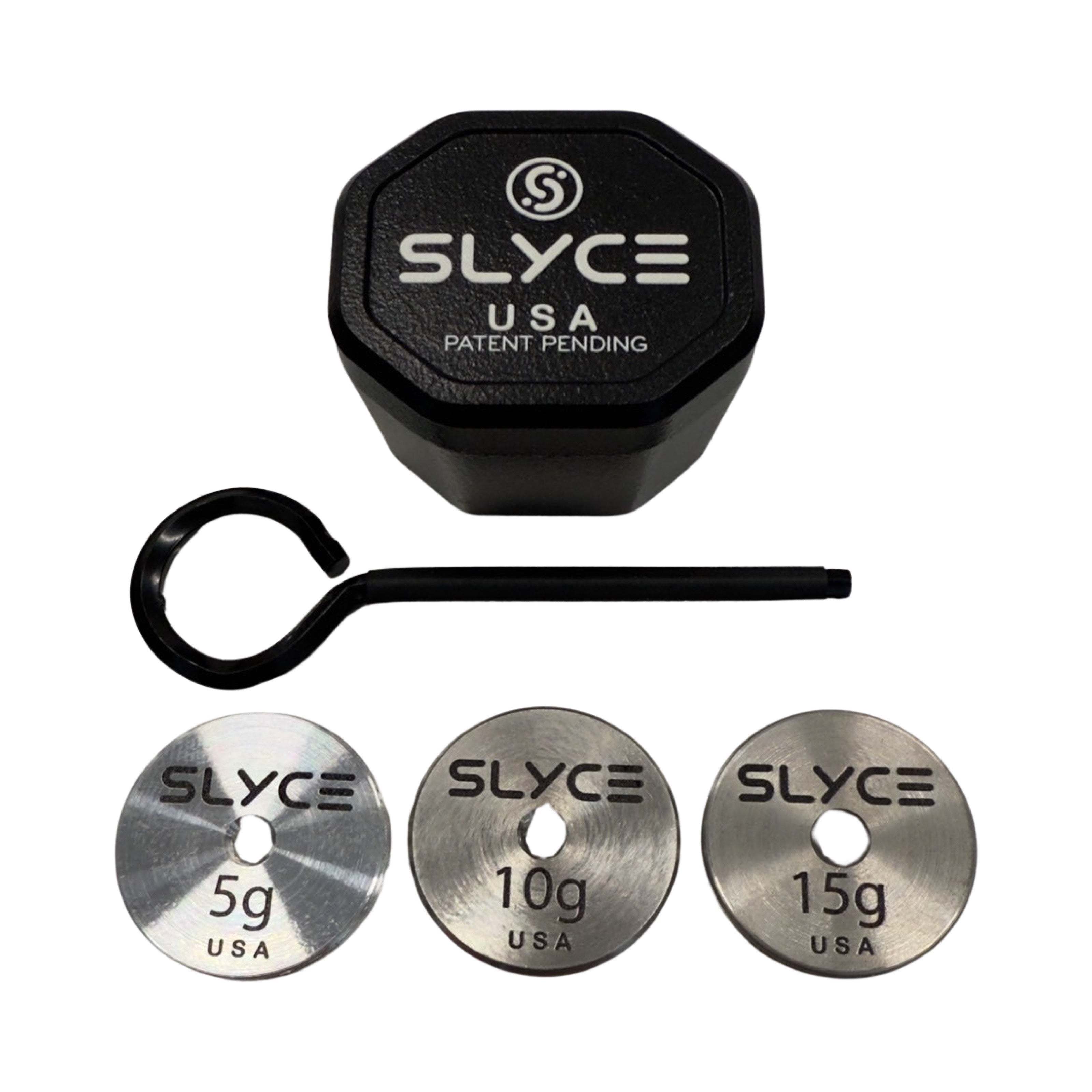 SLYCE Adjustable Weighted SpeedCap Slim Edition (21g-36g) Paddle Performance Enhancer