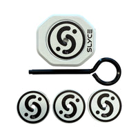 SLYCE Externally Adjustable Weighted SpeedCap (21g-36g) Pickleball Paddle Weighted Butt Cap