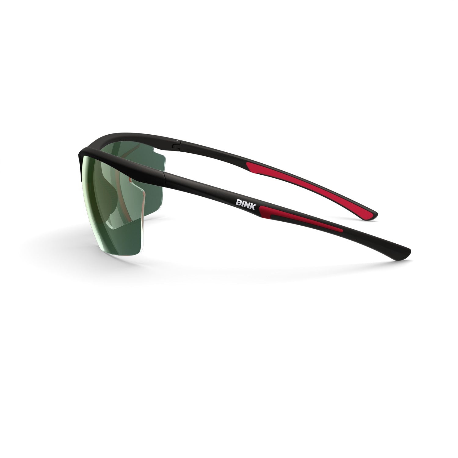Daytona Petite Large Pickleball Sunglasses - Black/Red