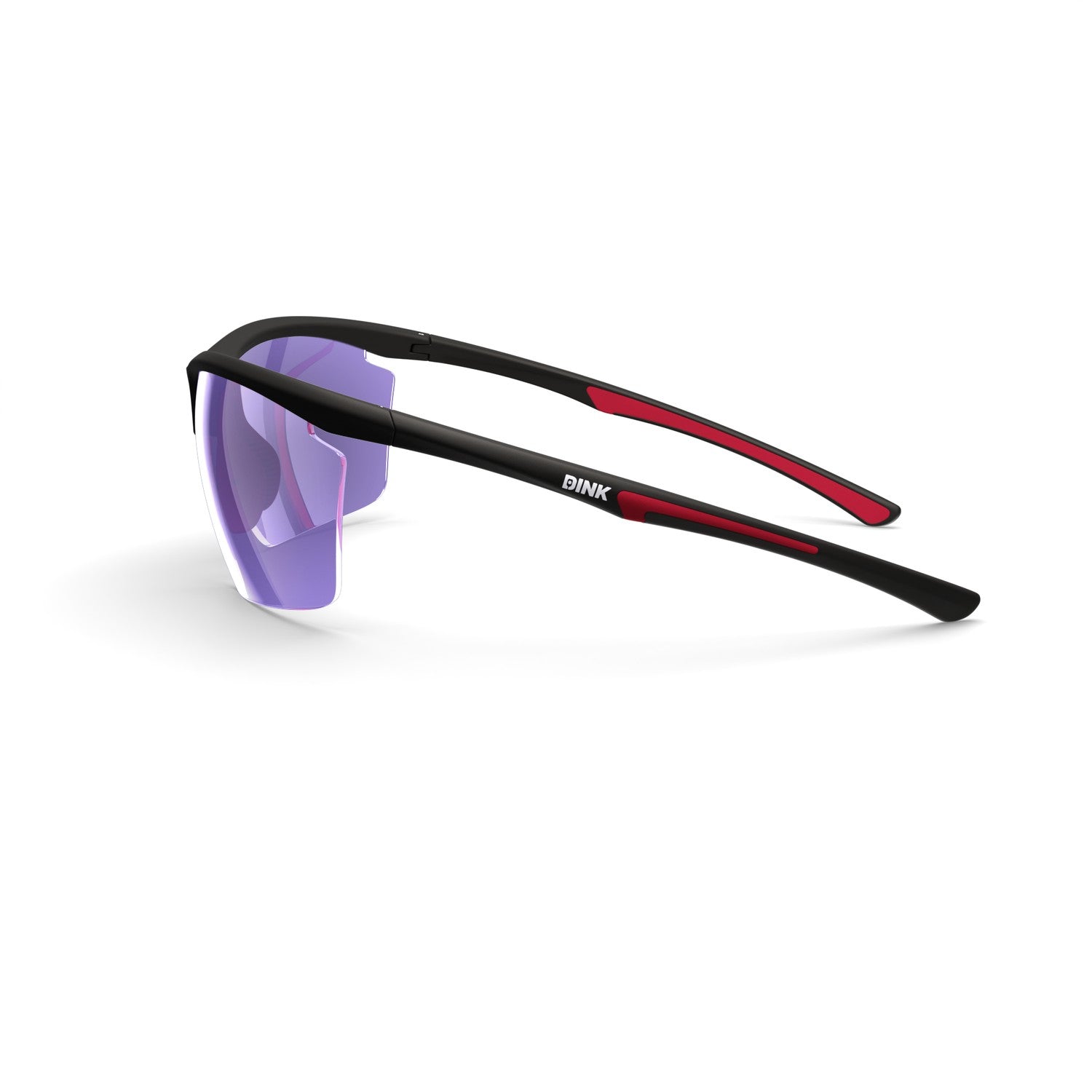 Daytona Petite Large Sunglasses - Black/Red