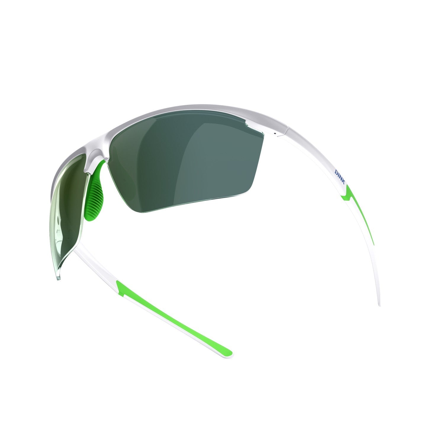 Daytona Petite Large Sunglasses - White/Green