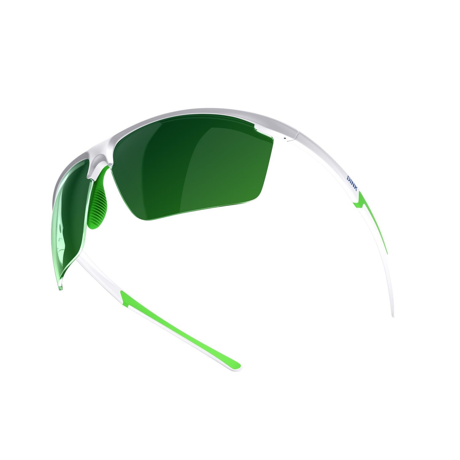 Daytona Petite Large Sunglasses - White/Green