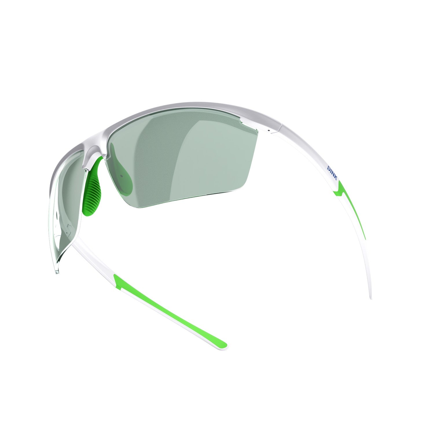 Daytona Petite Large Sunglasses - White/Green