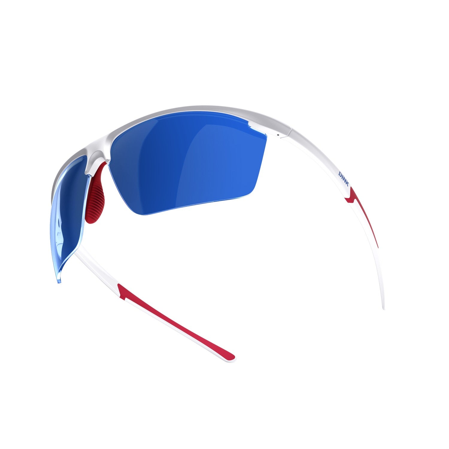 Daytona Petite Large Pickleball Sunglasses - White/Red