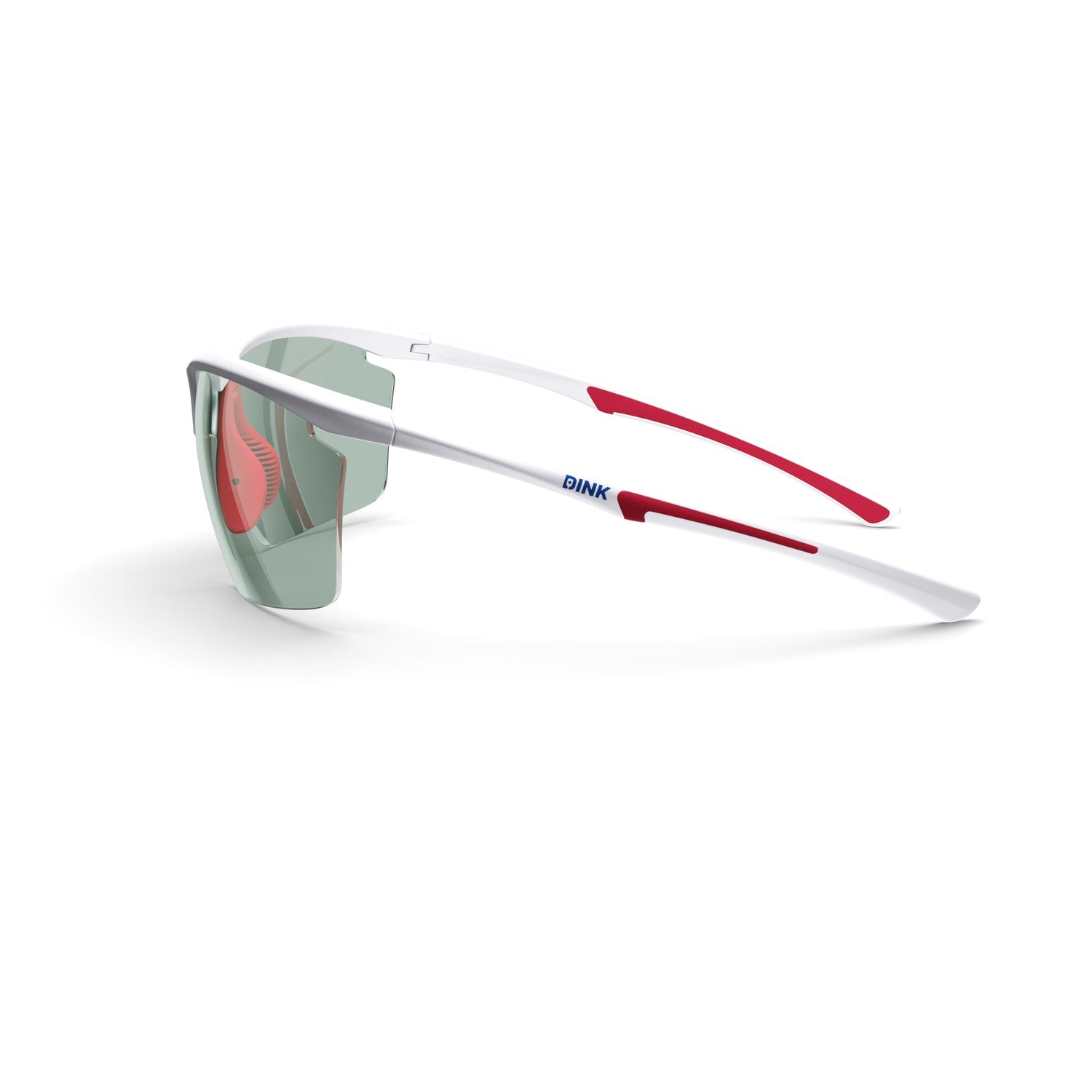 Daytona Petite Large RX Sunglasses - White/Red