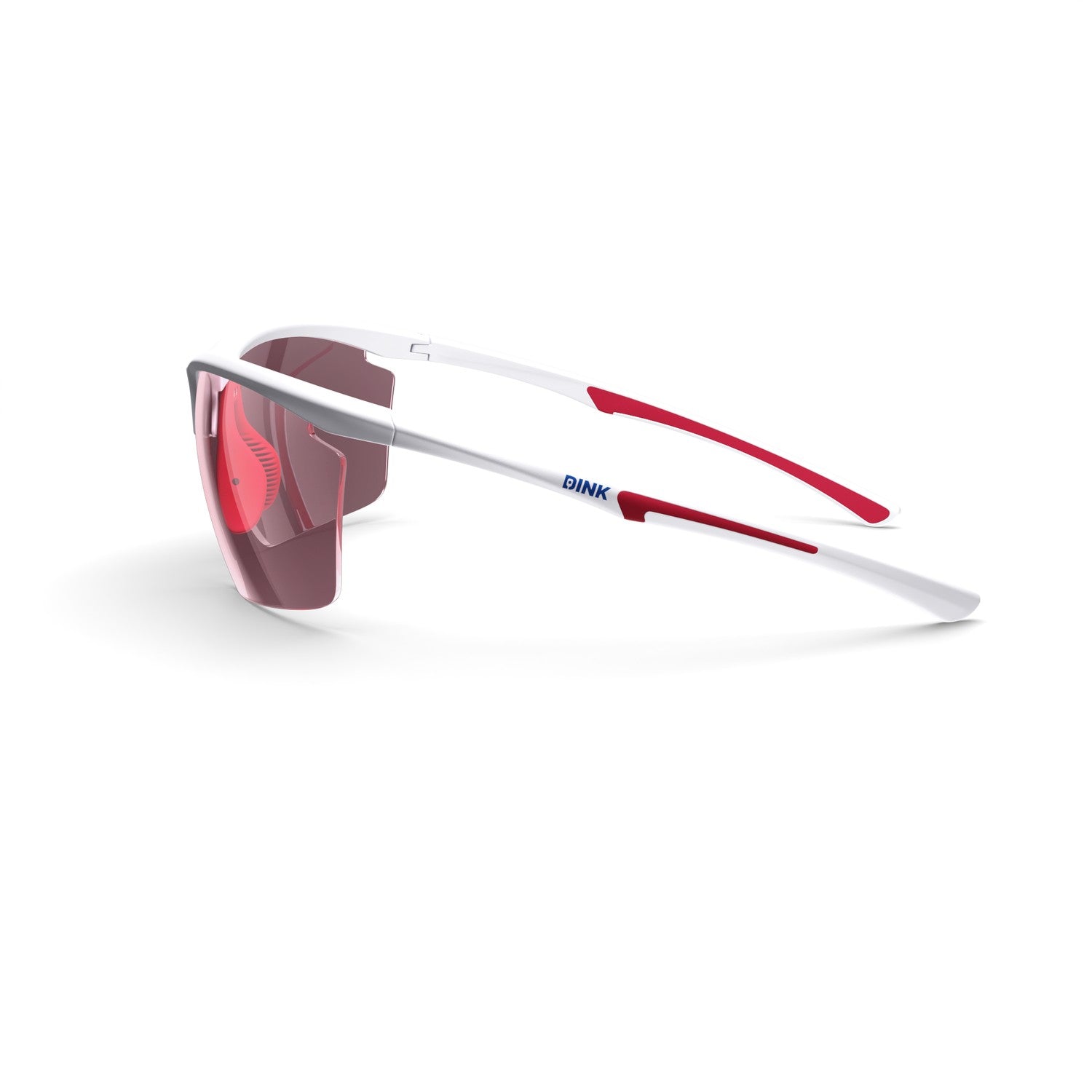 Daytona Petite Large Pickleball Sunglasses - White/Red
